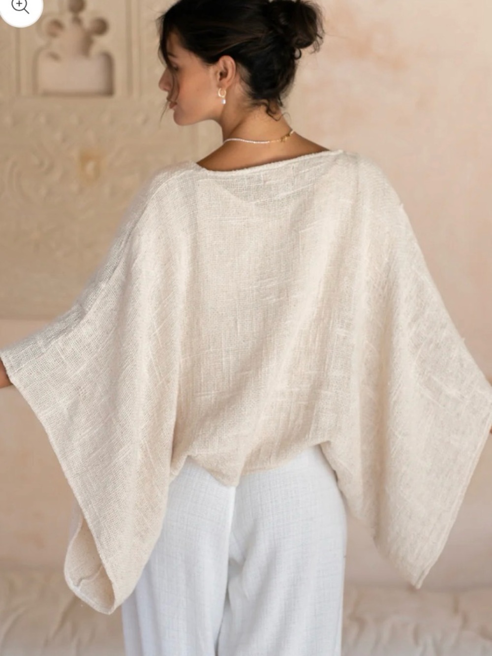 Bloom Cotton Shrug Ecru